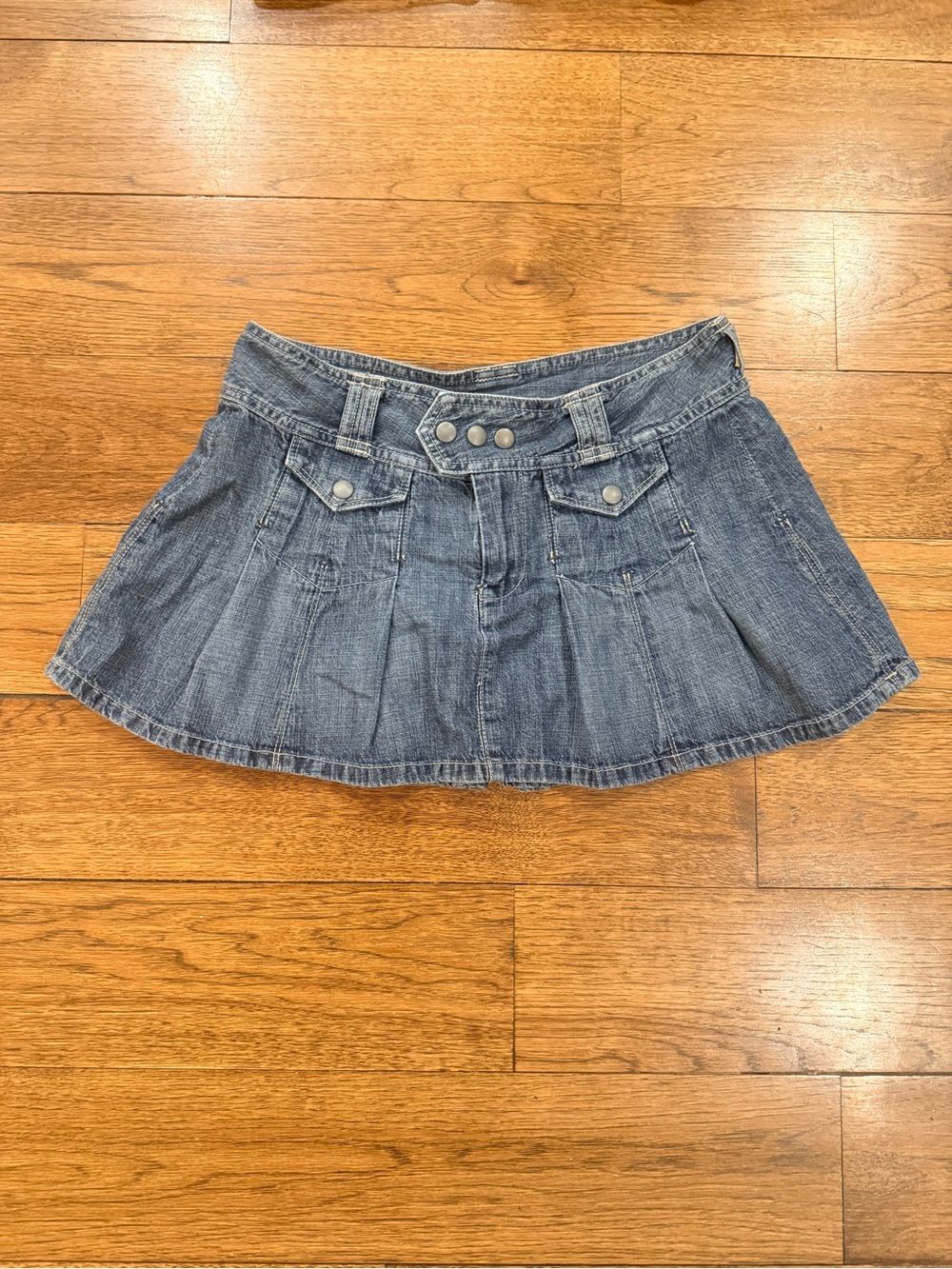 Vintage Lucky Brand Dungarees by Gene Montesano Denim Mini Skirt